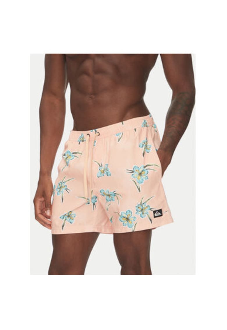 Pantaloni scurti de baie barbati  EQYJV04121 - Poliester - Portocaliu - Portocaliu