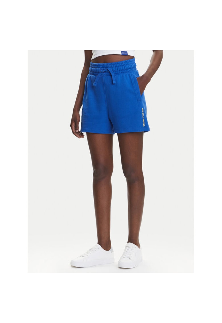 Pantaloni scurti sport dama  RL800008 - Bumbac/Poliester - Albastru - Albastru