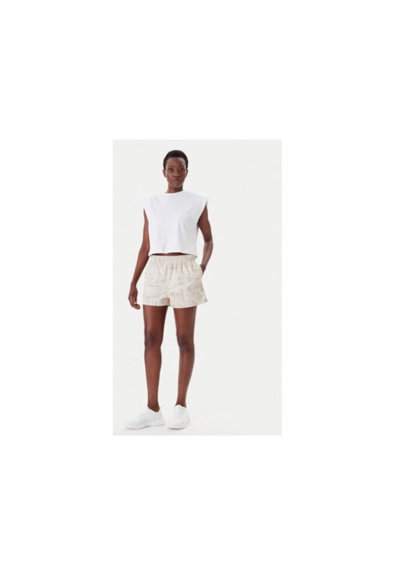 Pantaloni scurti sport dama  PD00005437 - Poliester - Bej - Bej