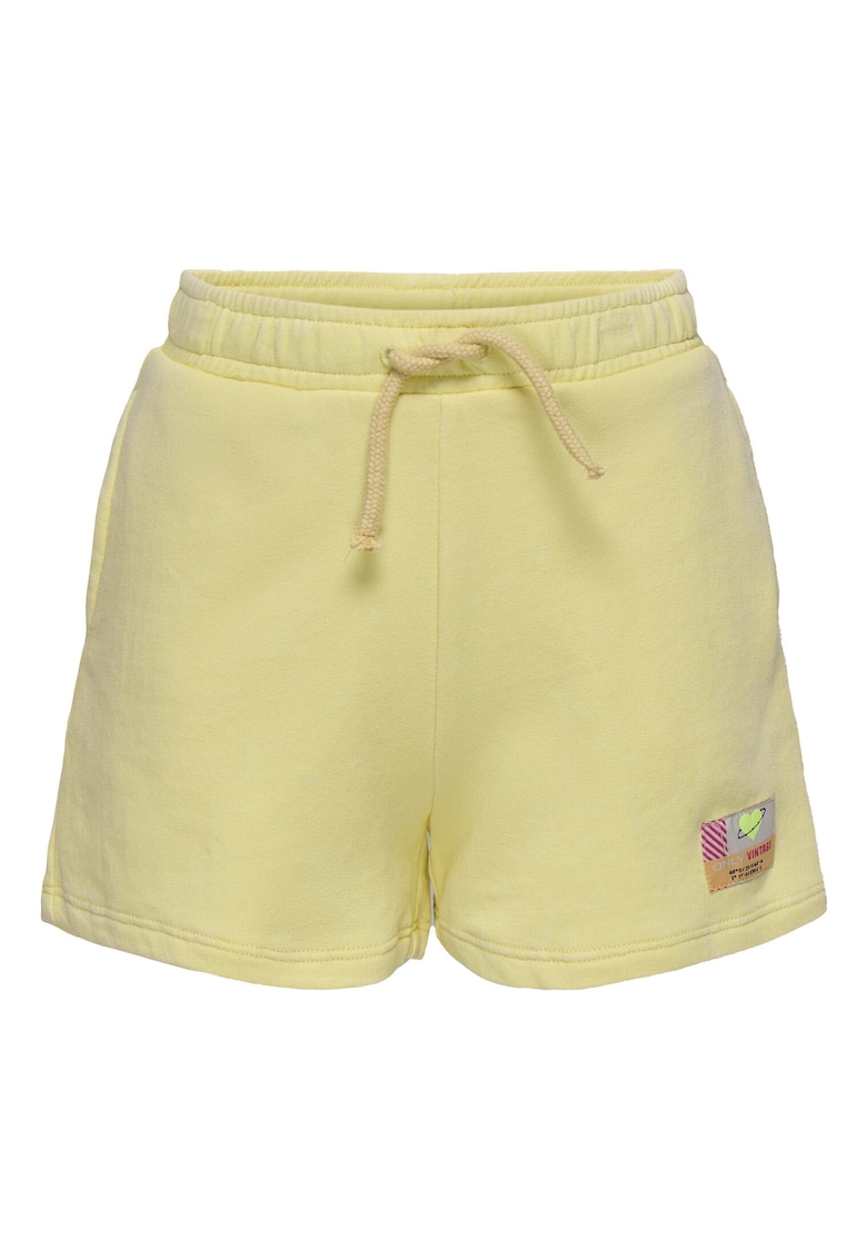Pantaloni scurti sport fete  15347958 - Bumbac organic/Poliester - Galben - Galben