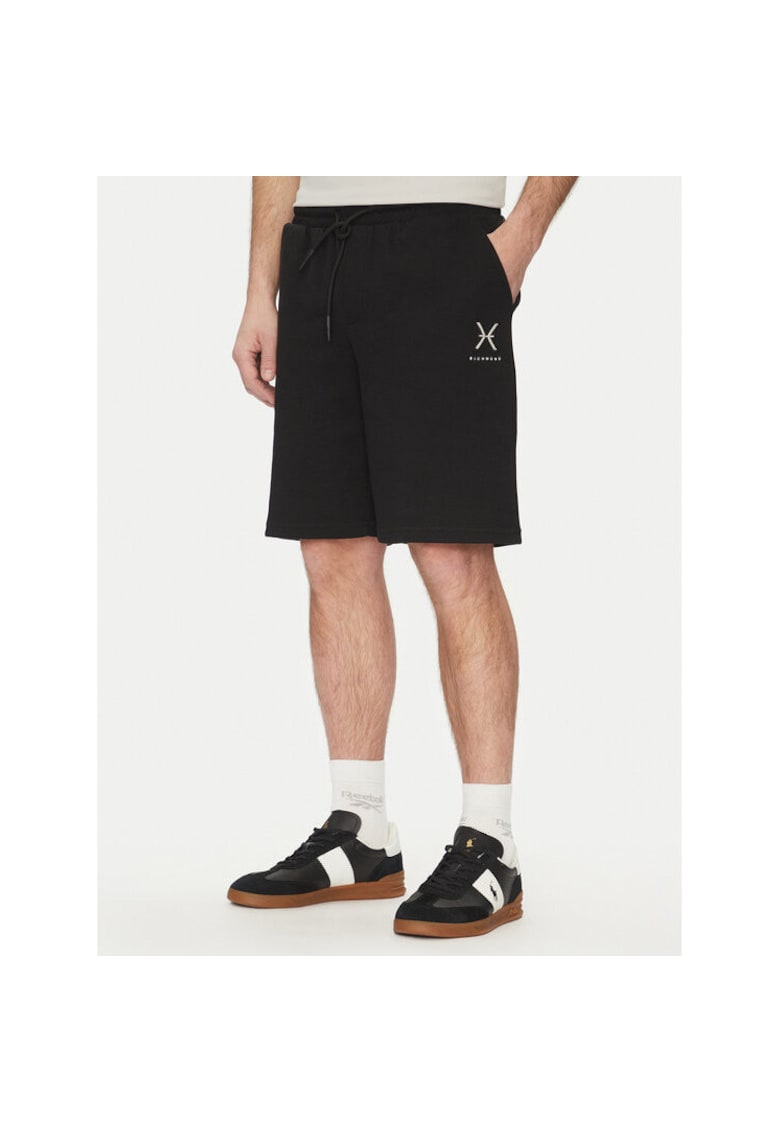 Pantaloni scurti sport barbati  UMP25276BE - Bumbac - Negru - Negru