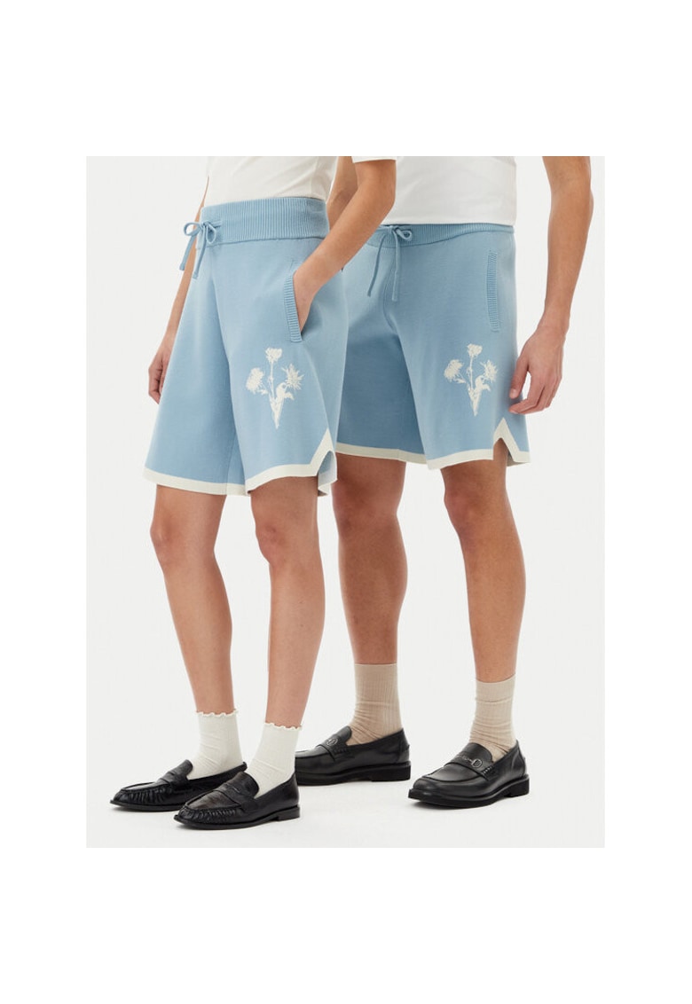 Pantaloni scurti sport unisex  91199859980 - Viscoza/Poliester - Albastru - Albastru
