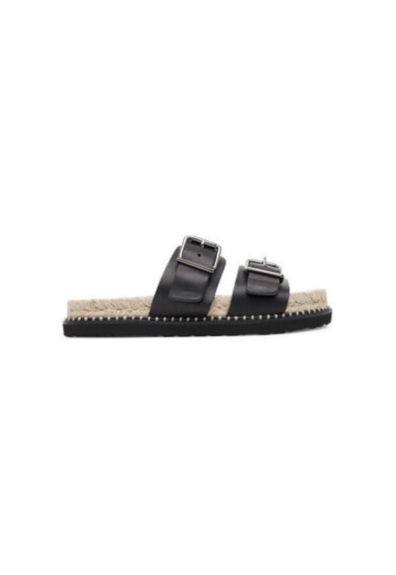 Papuci  025673-100 - Piele naturala - Negru - Negru