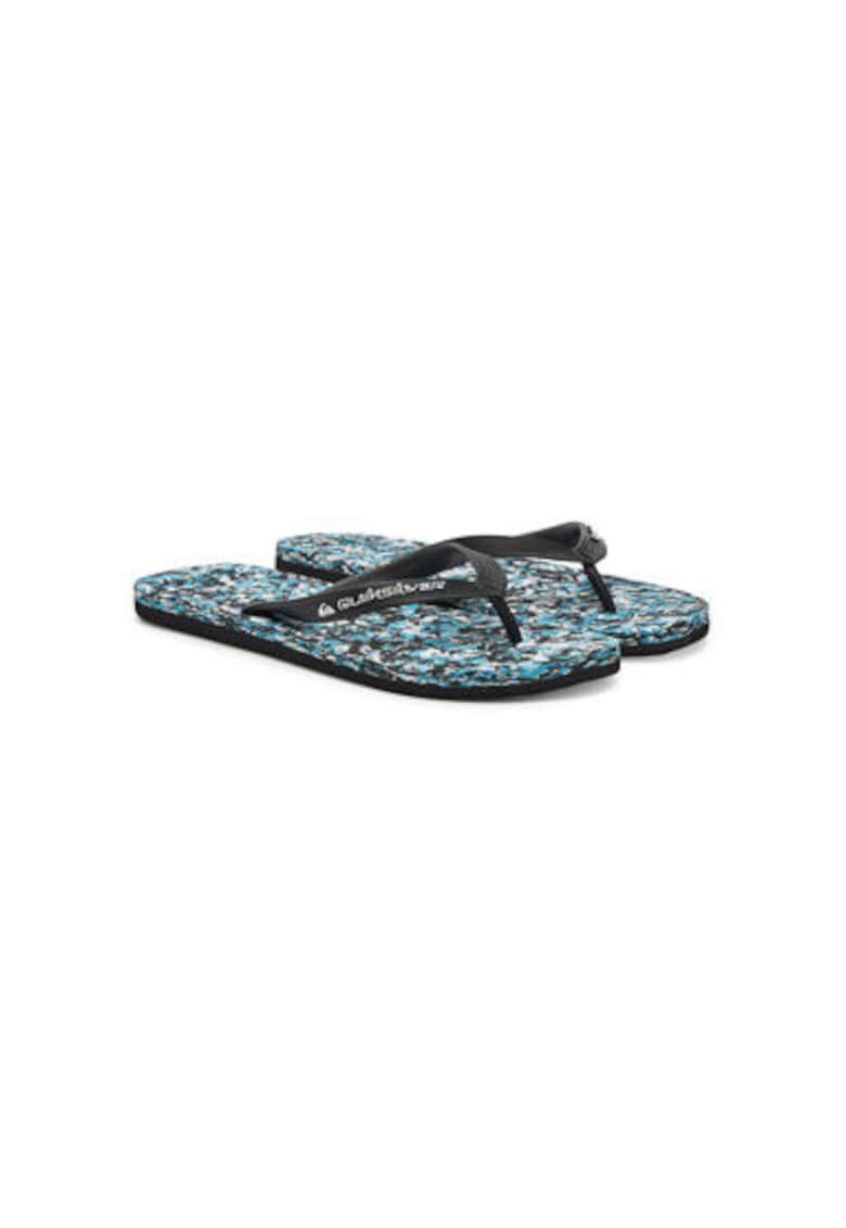 Papuci flip-flop barbati  AQYL101309 - Sintetic - Negru/Albastru - Negru/Albastru