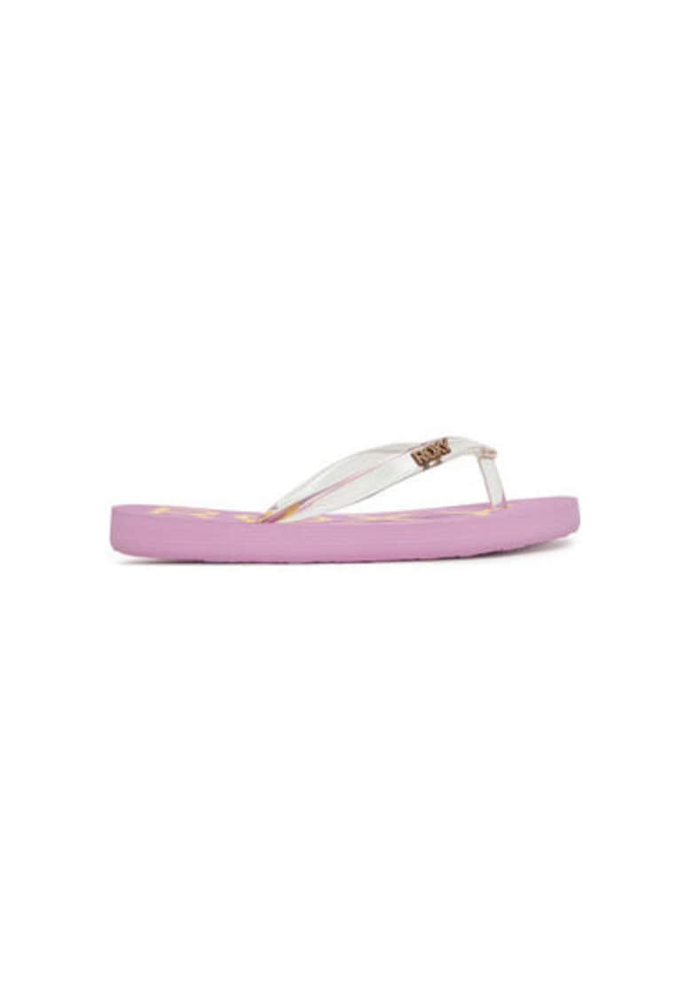 Papuci flip-flop dama  ARGL100324 - Sintetic - Mov/Transparent - Mov/Transparent