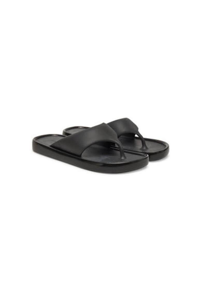 Papuci flip-flop dama  M 33915 - Sintetic - Negru - Negru