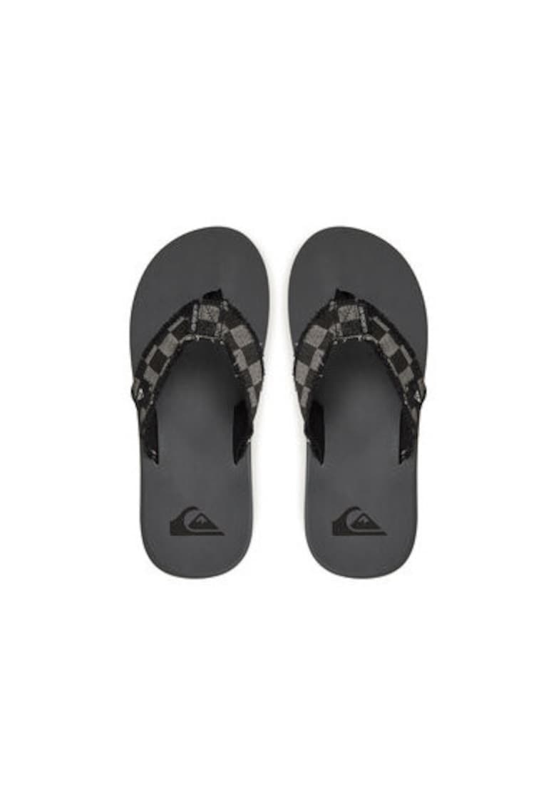 Papuci flip-flop barbati  AQYL100047 - Textil - Negru/Gri - Negru/Gri