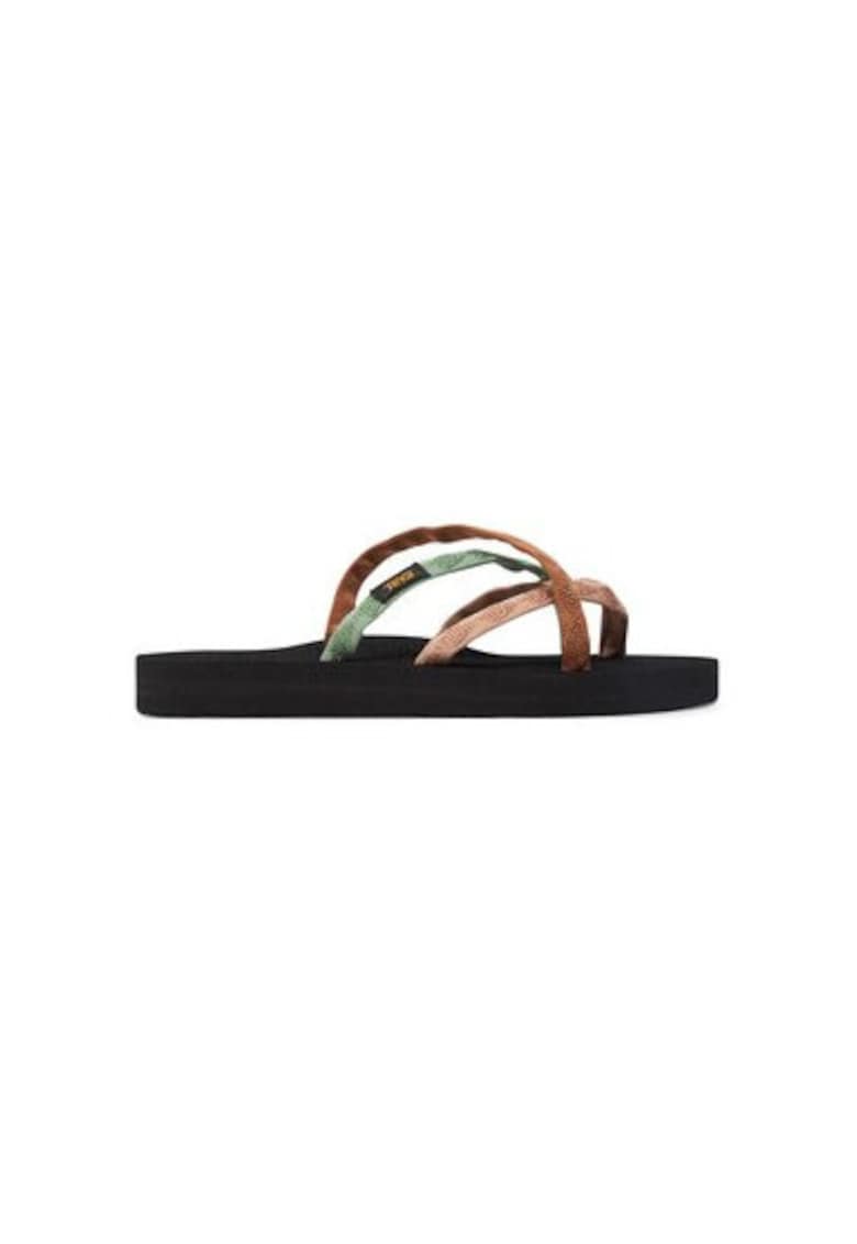 Papuci flip-flop dama  6840 - Textil - Multicolor - Multicolor