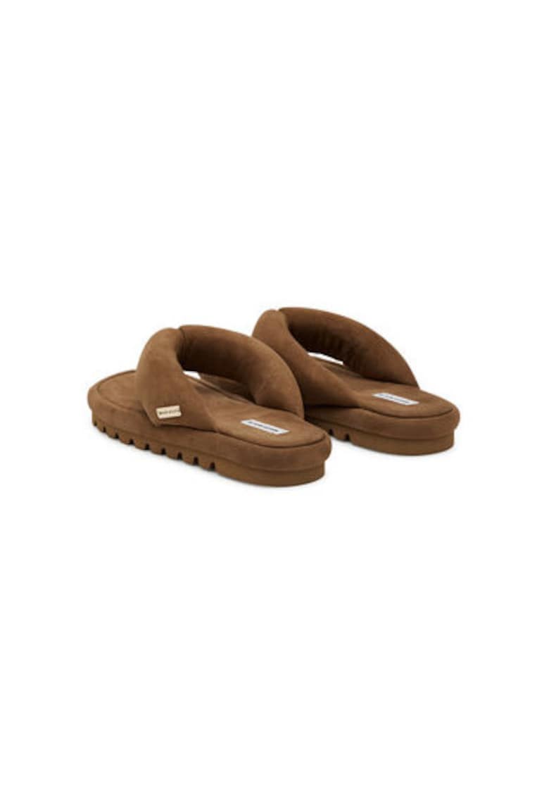 Papuci flip-flop dama  HILARY - Piele naturala - Maro - Maro