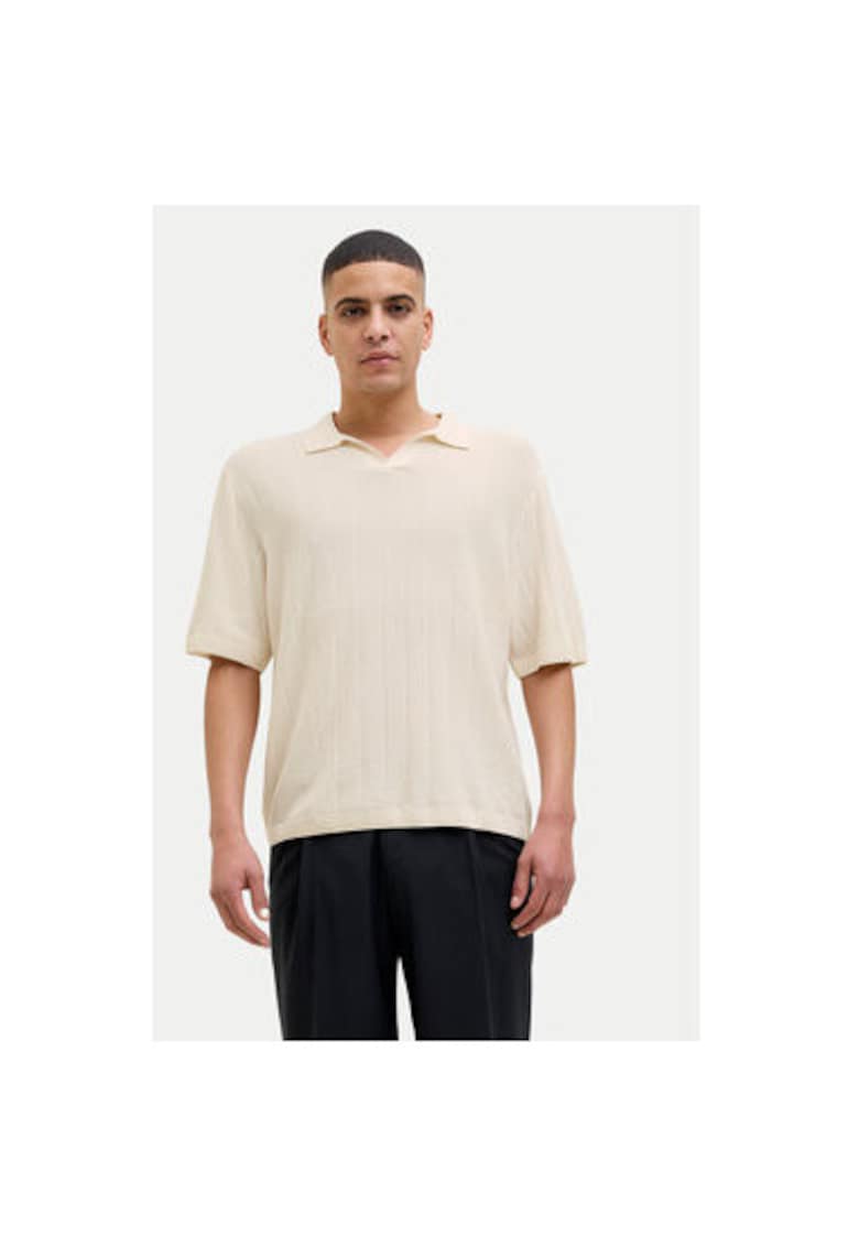 Pulover barbati Jack Jones - 12272578 - Bumbac - Bej - Bej