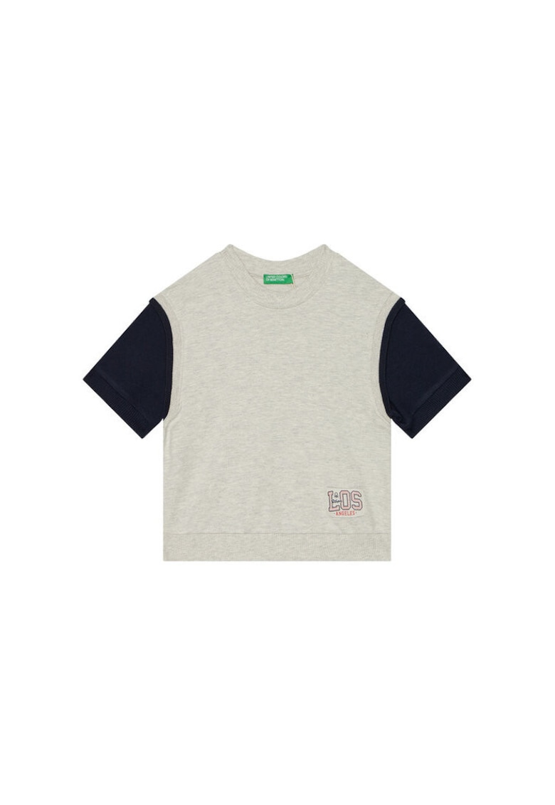 Pulover baieti  3BC1G10IN - Bumbac - Gri - Gri