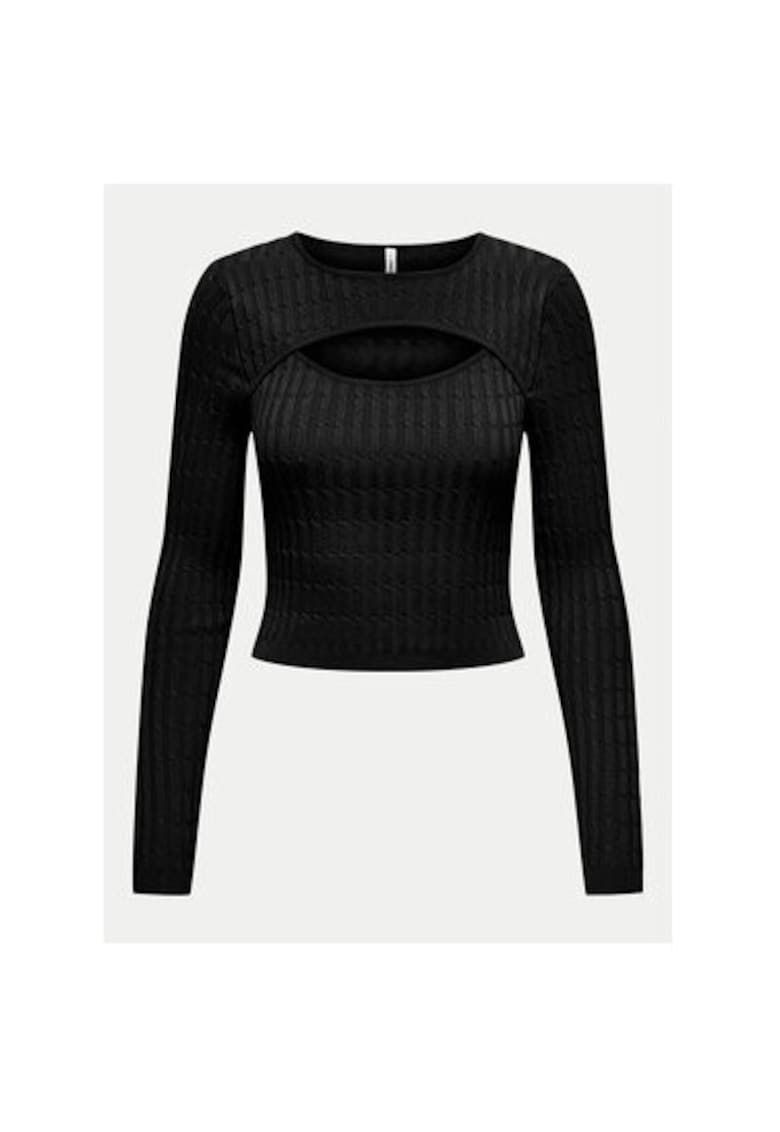 Pulover dama -  304784866 - Viscoza/Poliamida - Negru - Negru