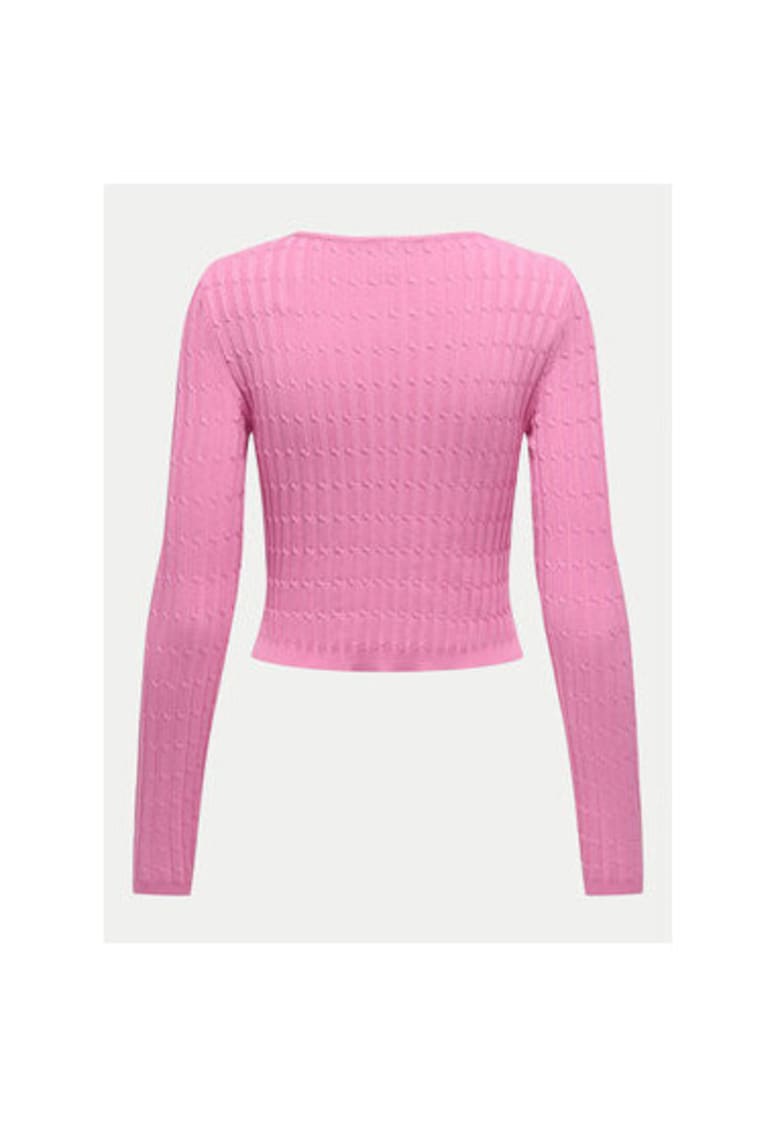 Pulover dama -  304784873 - Viscoza/Poliamida - Roz - Roz