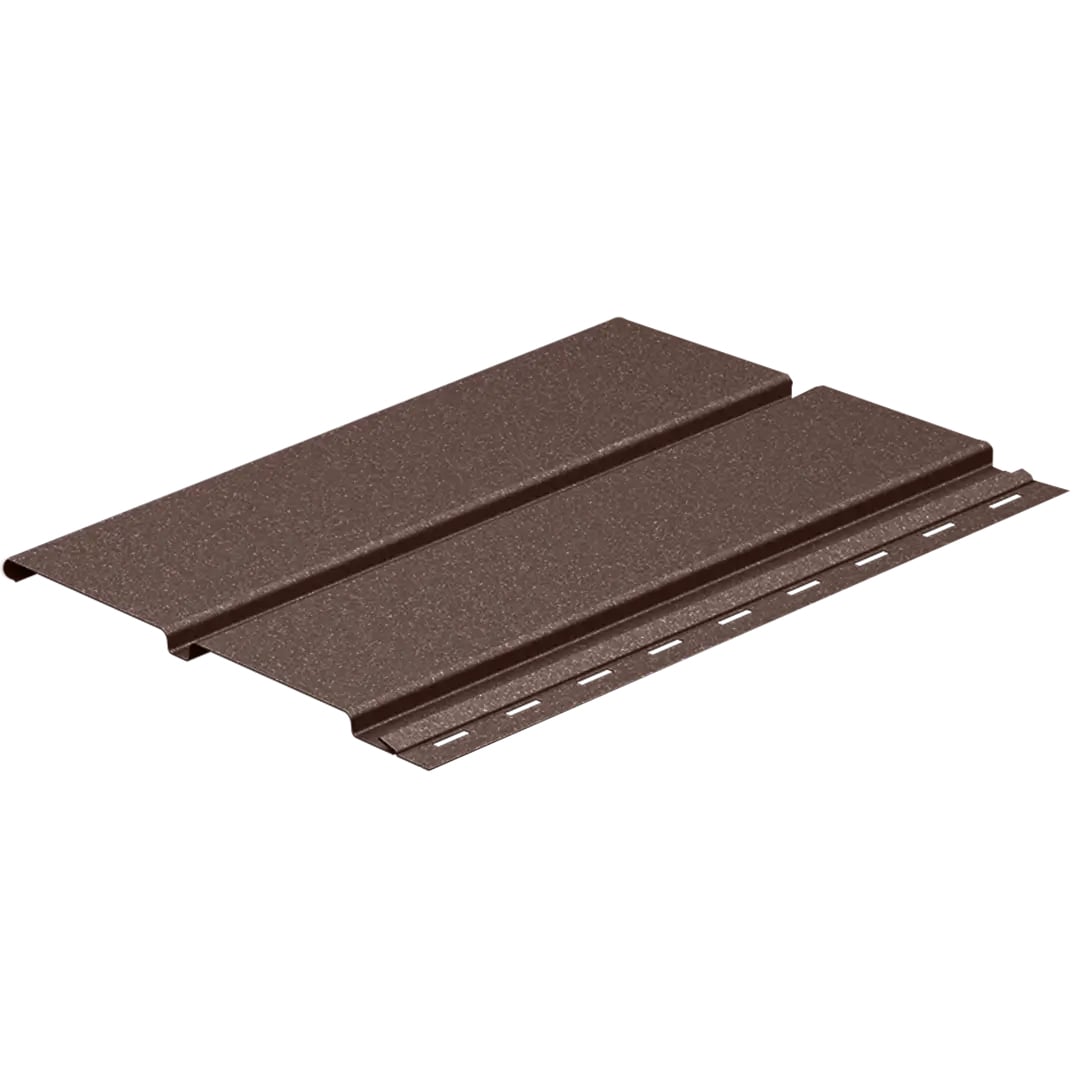 Lambriu metalic standard Caretta, maro RAL 8017, finisaj mat, grosime 4 mm, 3000 x 263 mm