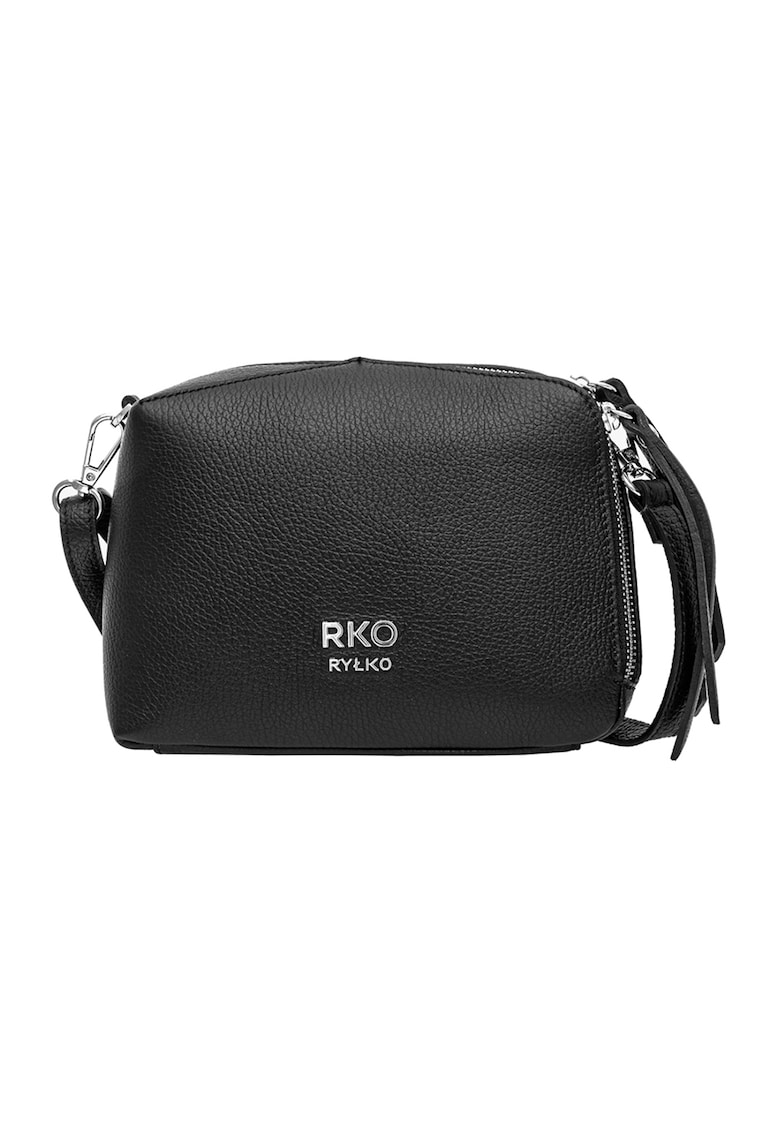 Geanta crossbody de piele Torebka - Negru