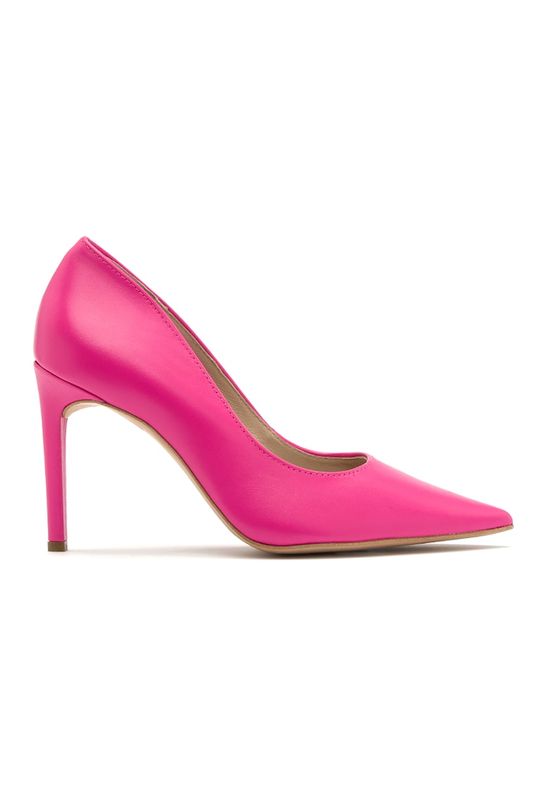 Pantofi de piele cu toc stiletto Daga - Fucsia