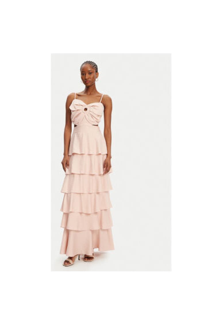 Rochie dama  53-3365 - Rayon/Nylon - Bej - Bej