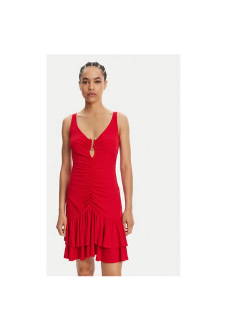 Rochie dama  78PAO907 J0116 - Poliester - Rosu - Rosu