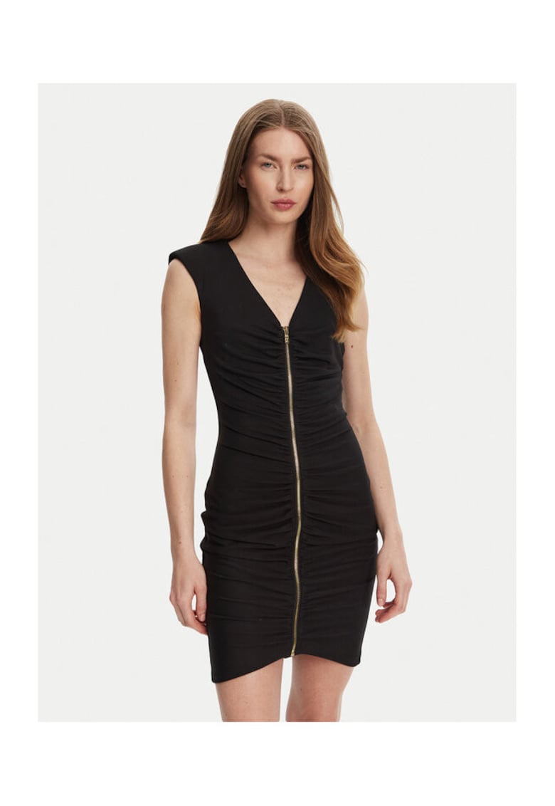 Rochie dama  78PAO949 J0116 - Poliester/Poliamida - Negru - Negru