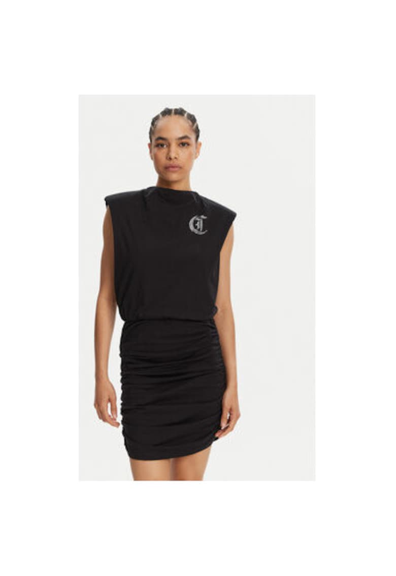 Rochie dama  78PAOE11 CJ110 - Bumbac - Negru - Negru