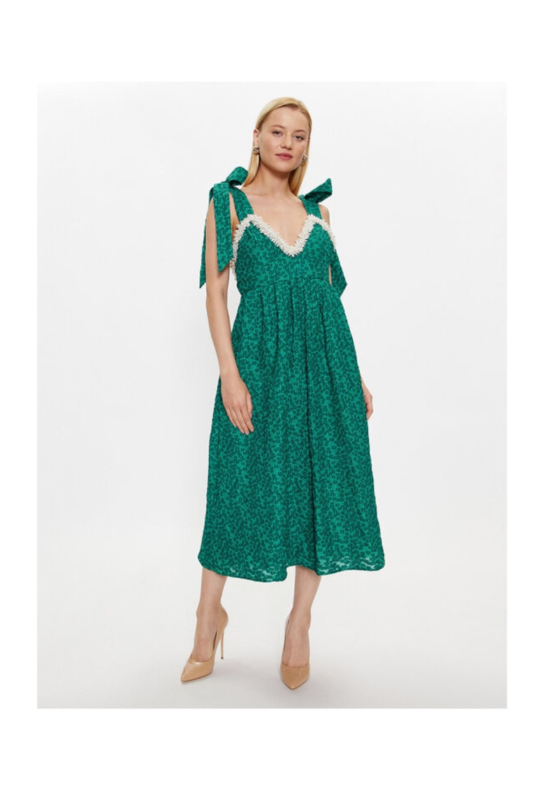 Rochie Dama -  302767120 - Poliester - Poliamida - Verde - Verde