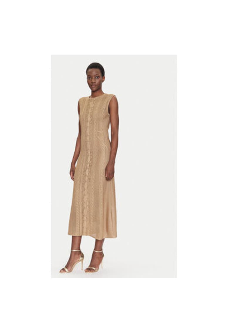 Rochie dama  58675 CANAPE - Viscoza/Poliester - Bej - Bej
