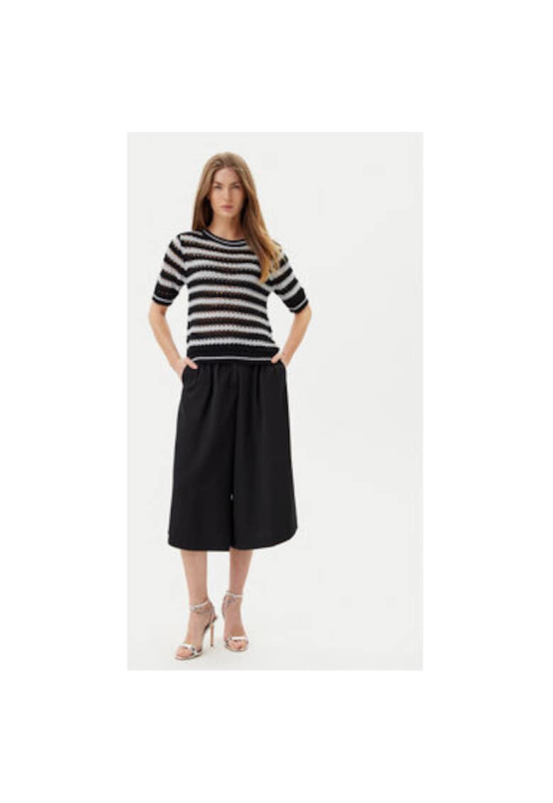Pulover dama  ACMA001895 - Poliester - Negru/Argintiu - Negru/Argintiu