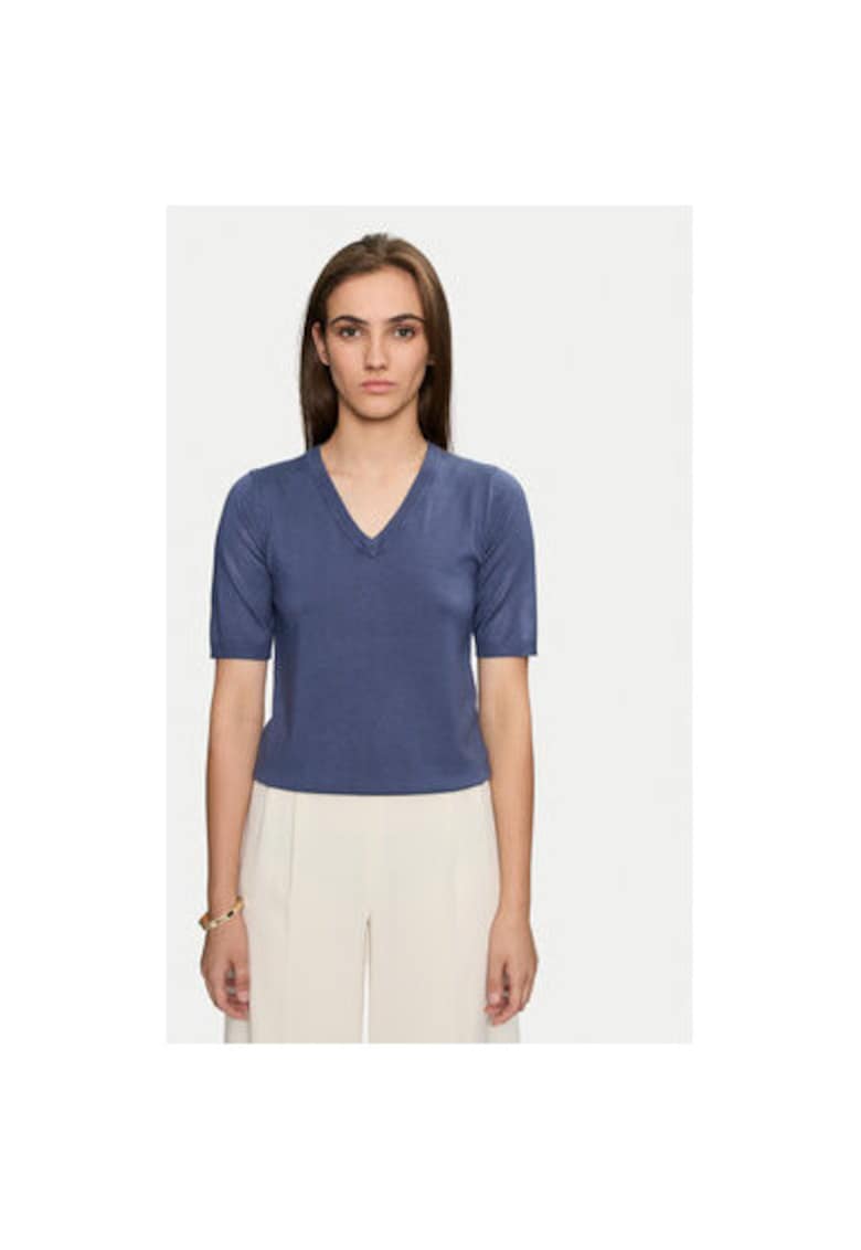 Pulover dama -  303964665 - Viscoza/Poliamida - Albastru - Albastru