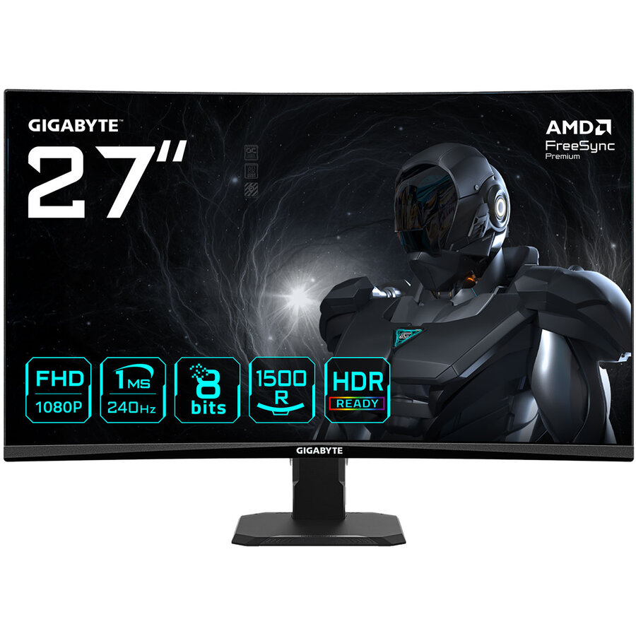 Monitor Gaming Curbat GS27FC2 EK 27Inch VA Full HD 240Hz Negru