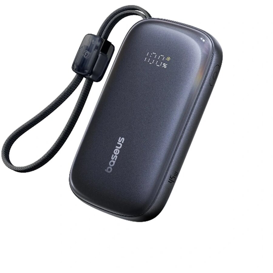 Acumulator extern Power Bank 10000 mAh 45W Negru