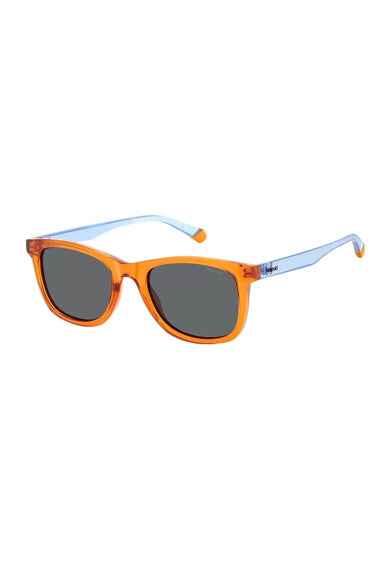 Ochelari de soare wayfarer cu lentile uni - Portocaliu/Albastru