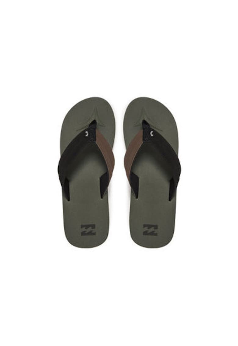 Papuci flip-flop barbati  MFOT1BAD - Piele ecologica - Negru - Negru