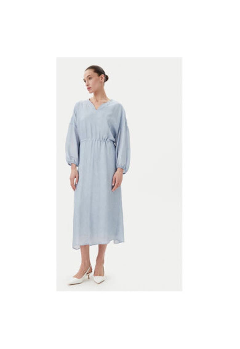 Rochie de vara dama  BBW4441 - Viscoza - Albastru - Albastru