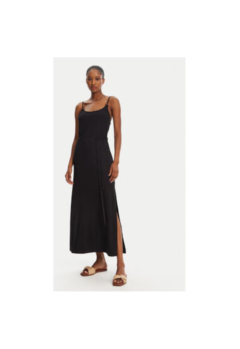 Rochie de vara dama  YAQUINA AMARIA - Viscoza/Elastan - Negru - Negru