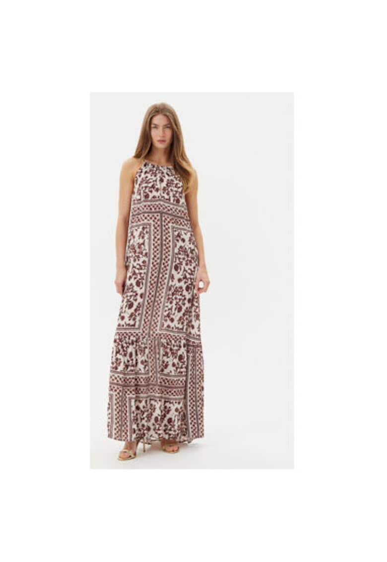 Rochie de vara dama  511FD15025 - Viscoza - Maro - Maro