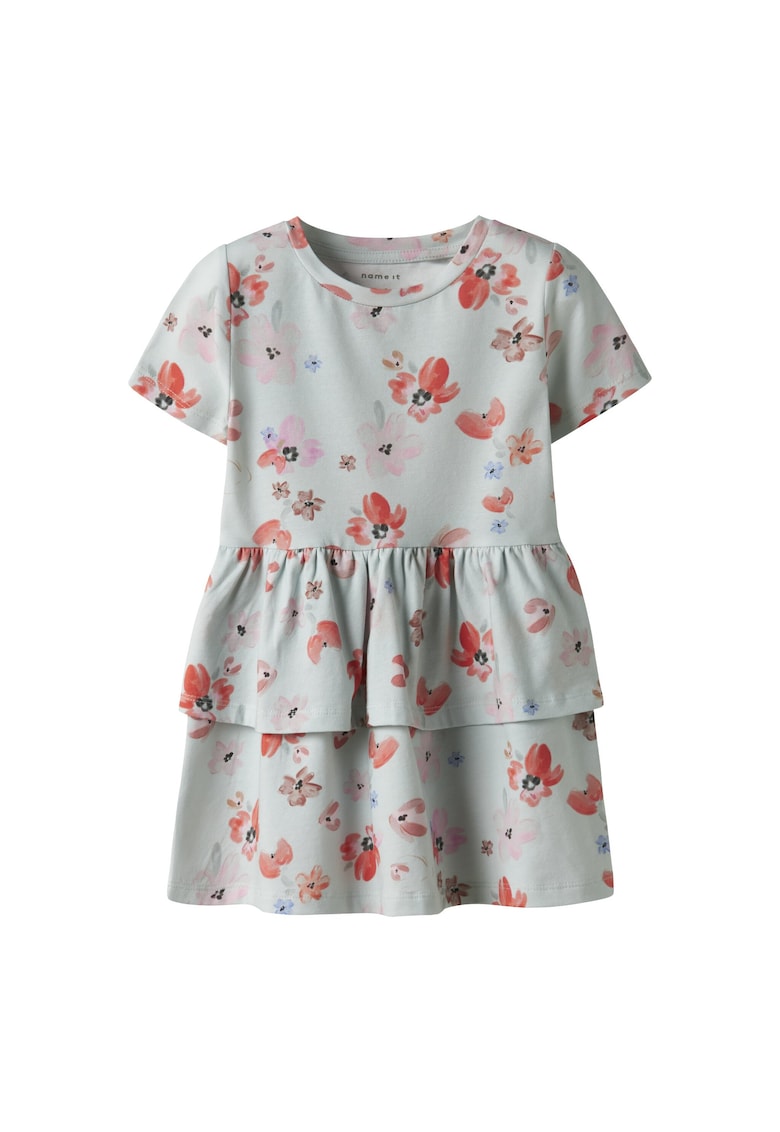 Rochie fete  13244206 - Bumbac organic - Albastru - Albastru