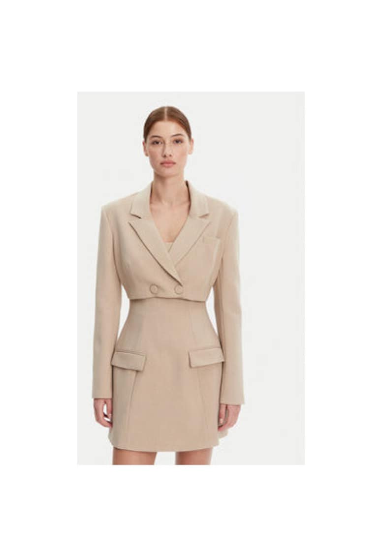 Sacou dama  59657JB - Poliester/Viscoza - Bej - Bej