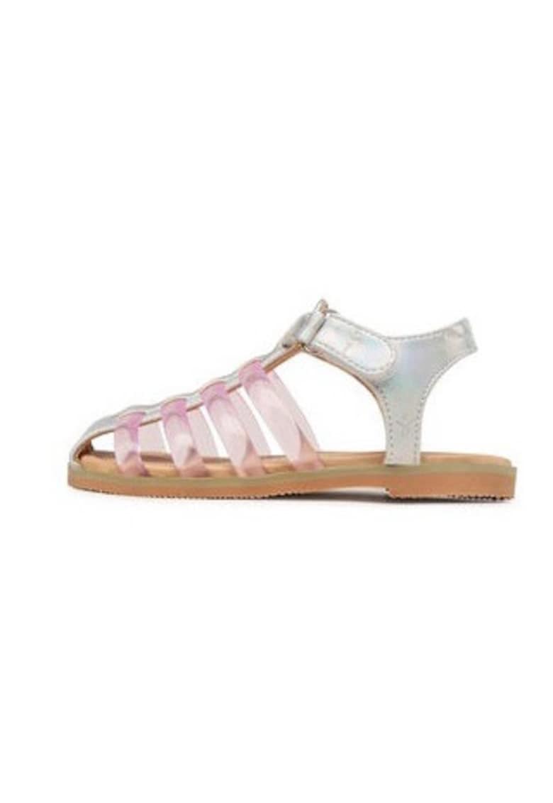 Sandale fete  302545070 - Piele naturala - Argintiu - Argintiu