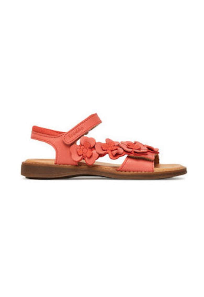 Sandale fete - G3150272-4 -  Piele naturala - Corai - Coral