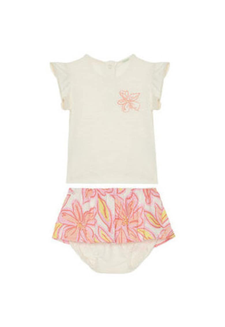 Set tricou si pantaloni scurti fete  3O7SAK015 - Verde
