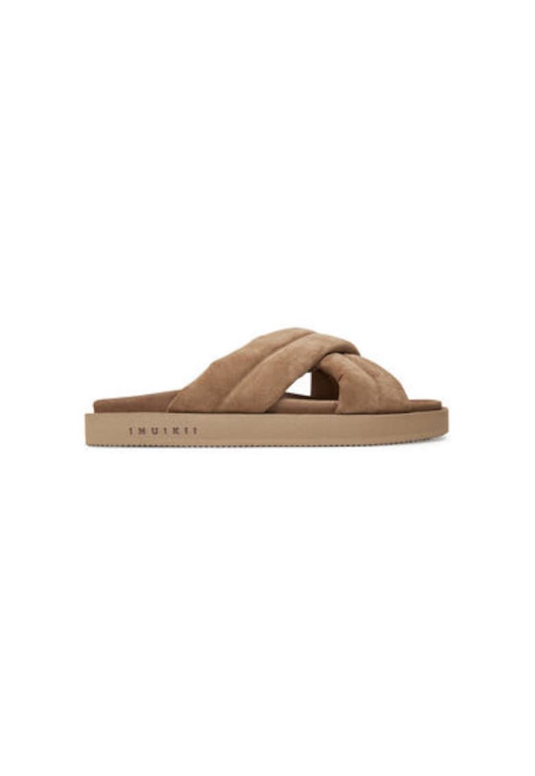 Slapi barbati  50102 - Piele naturala - Bej - Bej