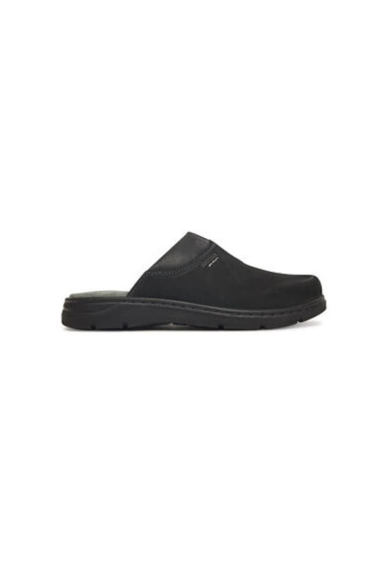Slapi barbati  57908 - Piele naturala - Negru - Negru