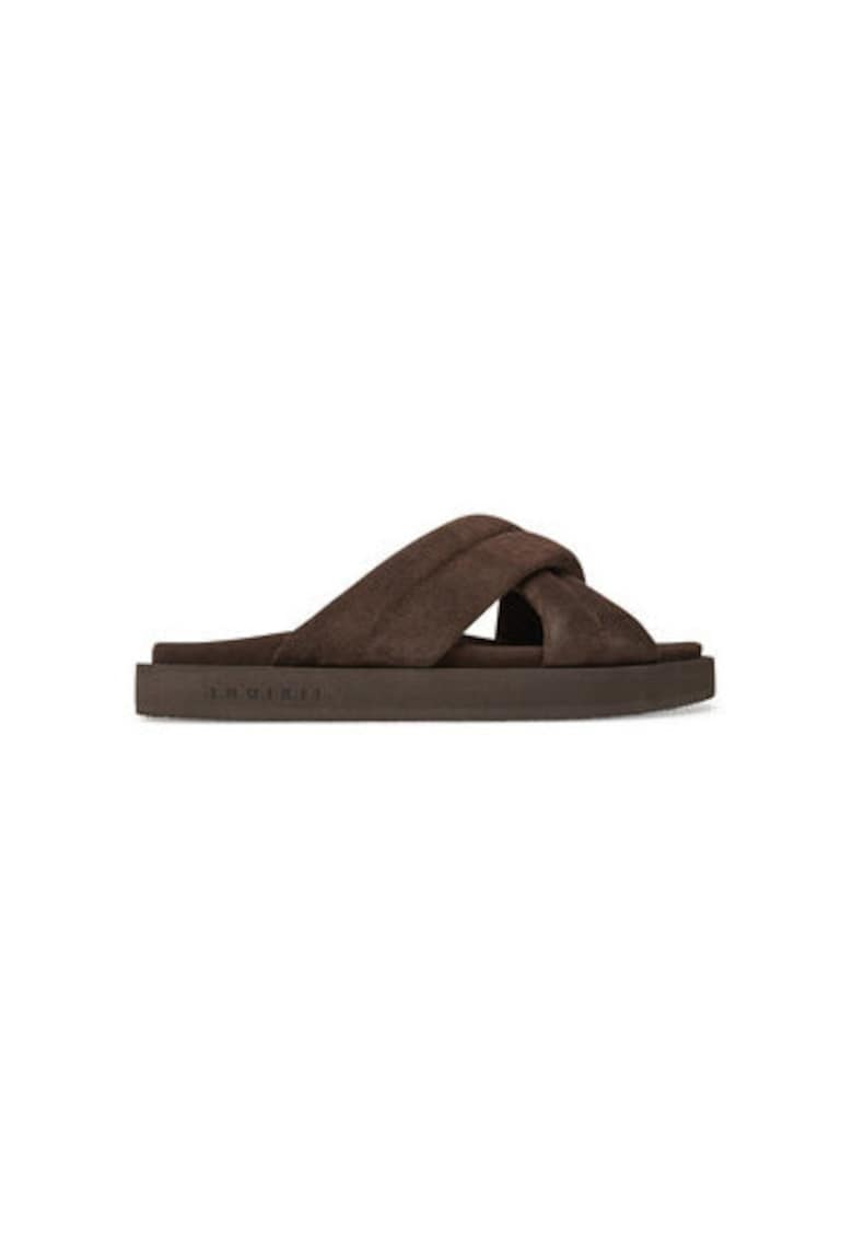 Slapi barbati  50102 - Piele naturala - Maro - Maro