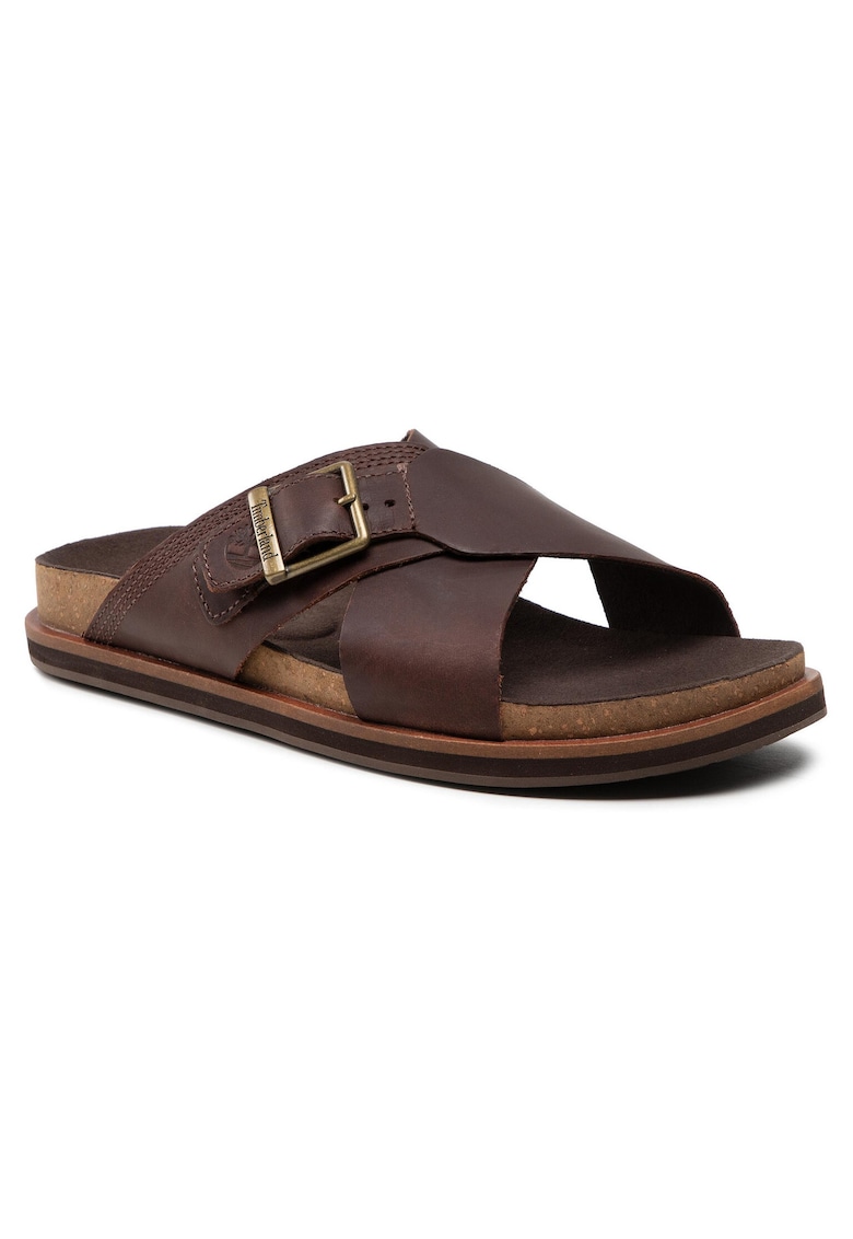 Slapi barbati  TB0A41A1V131 - Piele naturala - Maro - Maro