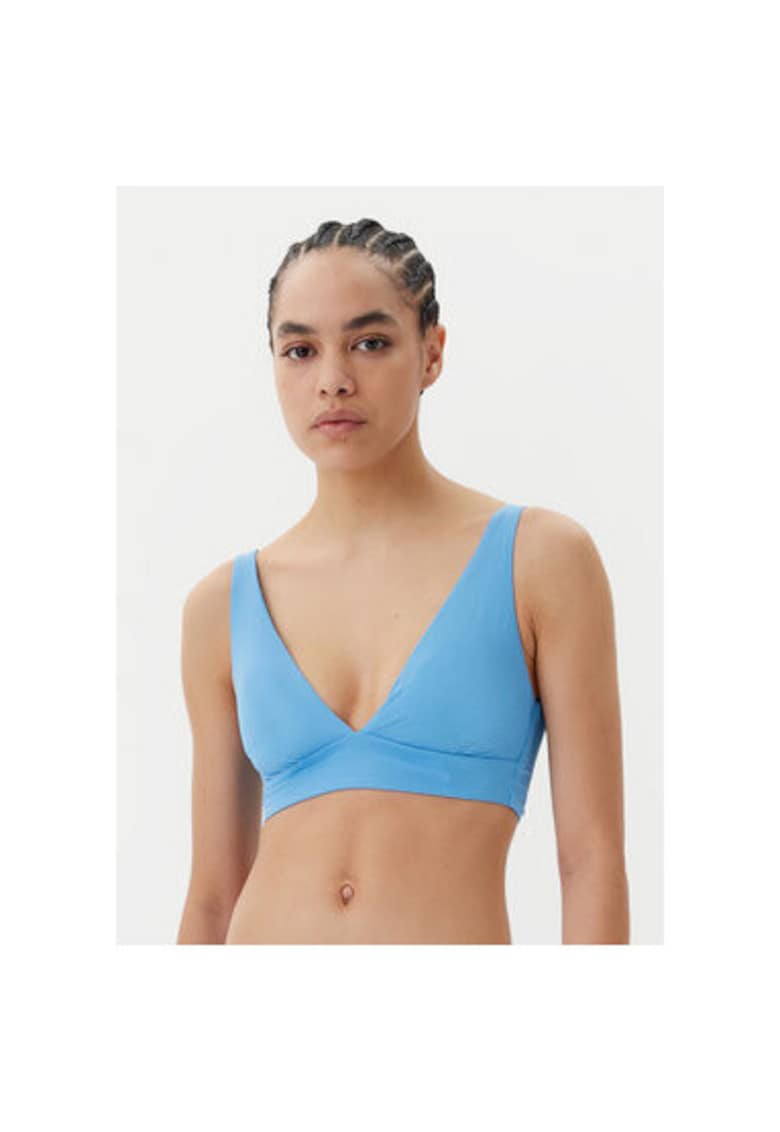 Sutien de baie dama  Poliester reciclat - Albastru