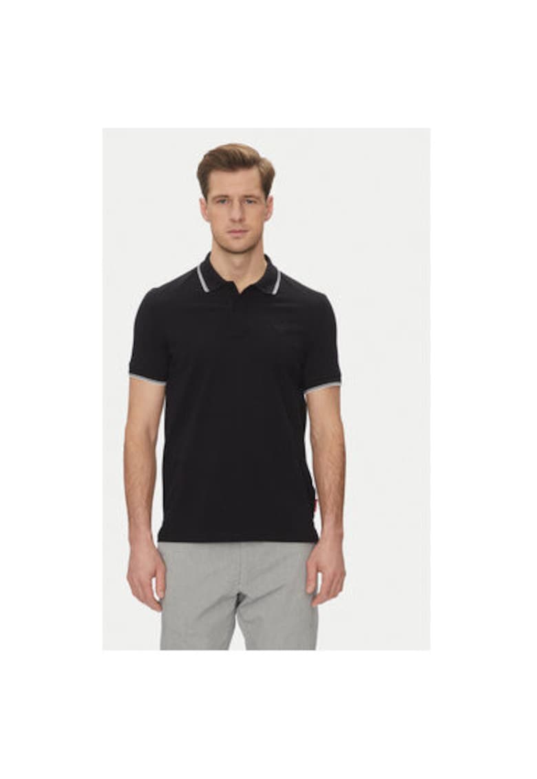 Tricou polo barbati Joop Jeans - 10019372 30045613 - Bumbac - Negru - Negru