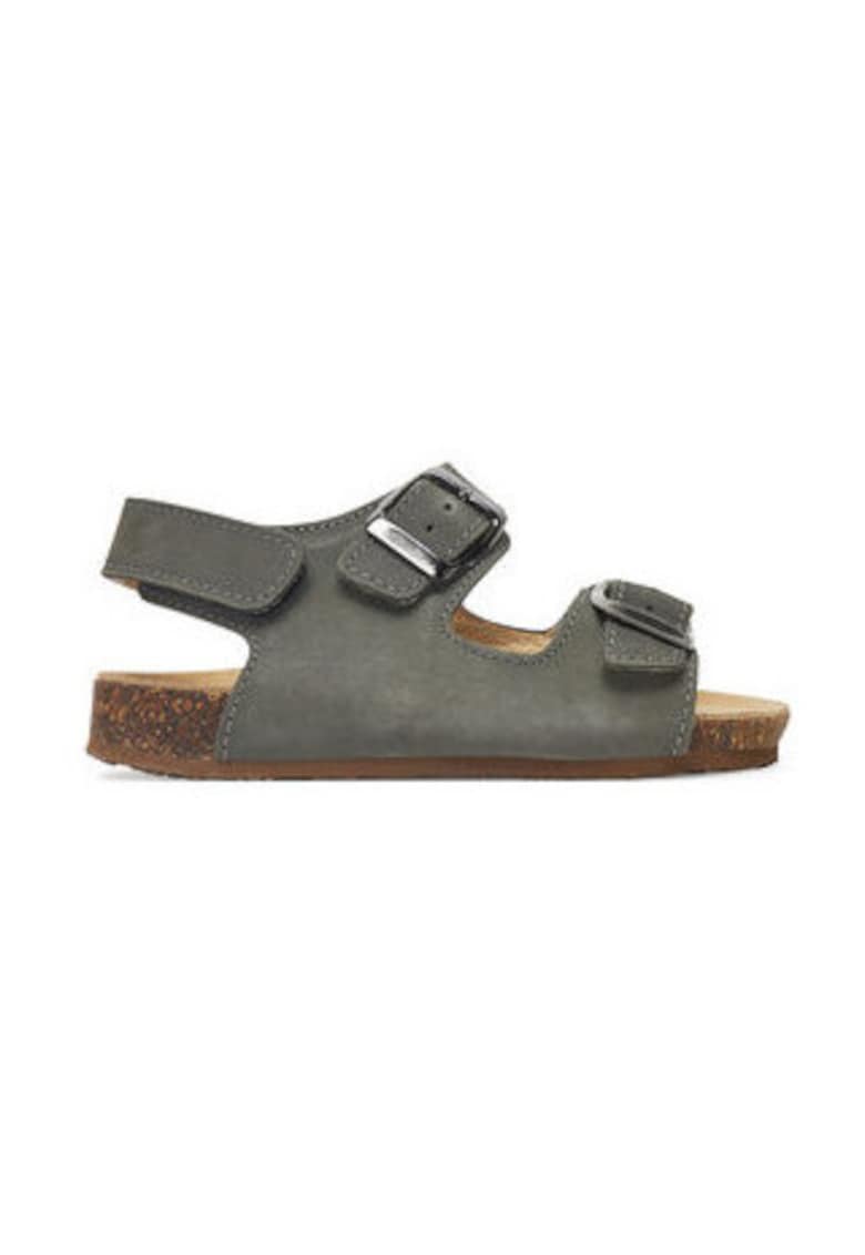 Sandale  pentru baieti - piele naturala - Gri