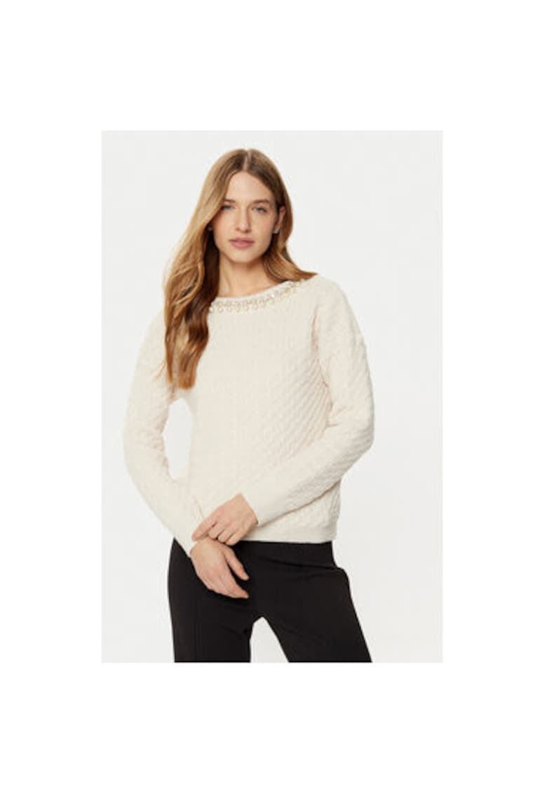 Pulover dama -  305165169 - Acril/Poliamida - Bej - Bej