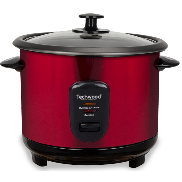 Oala de orez Techwood TCR-1815, inox, 1.8L. 700W, manere reci