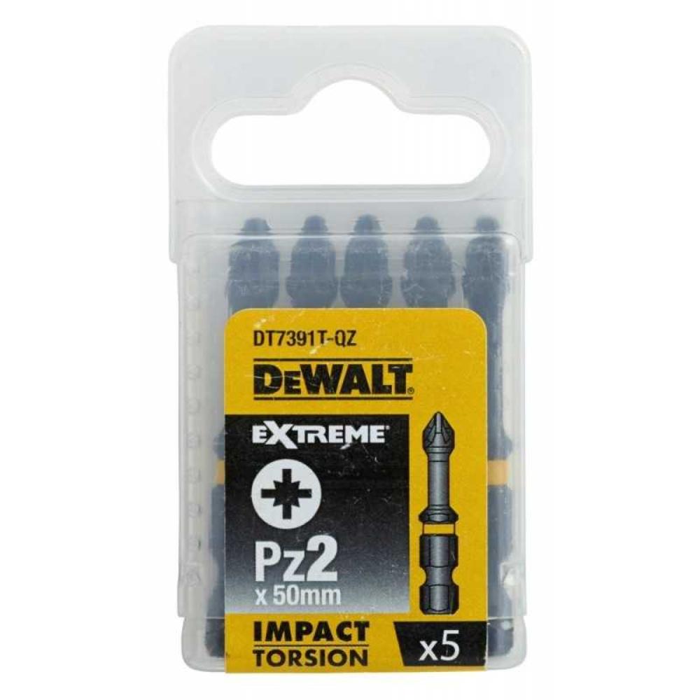 Set biti de torsiune DeWalt DT7391T, PZ2, 5 buc, 50 mm